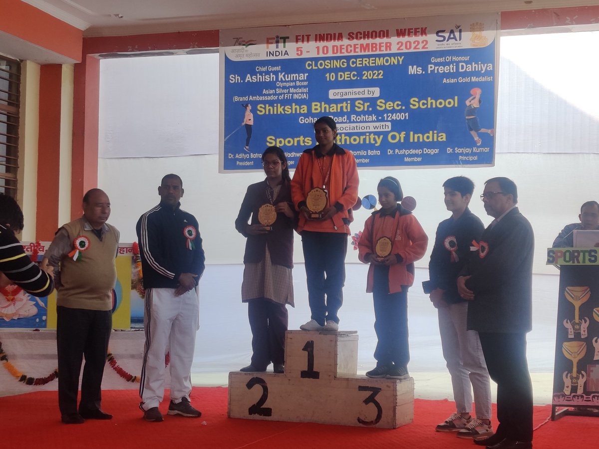 SAI NCOE Rohtak organises FIT INDIA SCHOOL WEEK at Shiksha Bharti School, Rohtak. 
हम फिट तो इंडिया फिट
#fitindia #FitSchooCoolSchool