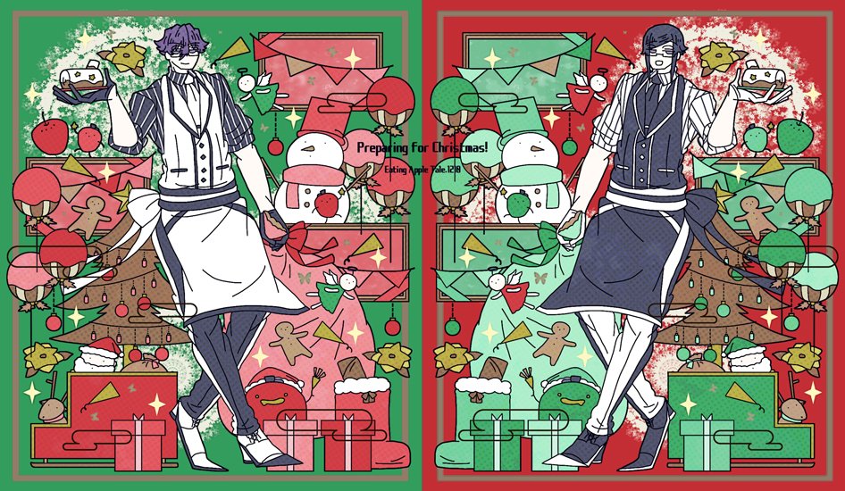 「#E_A_T_3十二月榊原と斎藤さん(喫茶店パロ) 」|はすみ🍎のイラスト