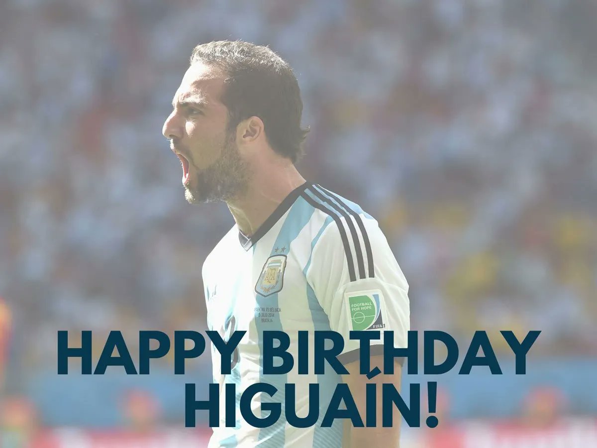 Happy Birthday Gonzalo Higuaín
**OVERRATED** 