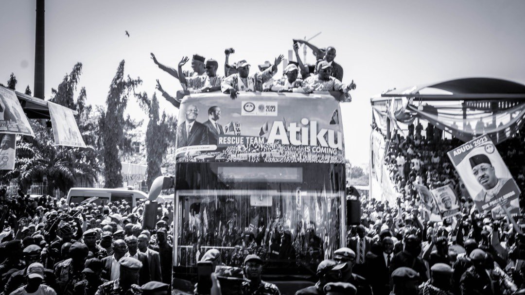 atiku's tweet photo. Abuja, it’s intense! #RecoverAbujaWithPDP -AA https://t.co/jRGLKwP5iX