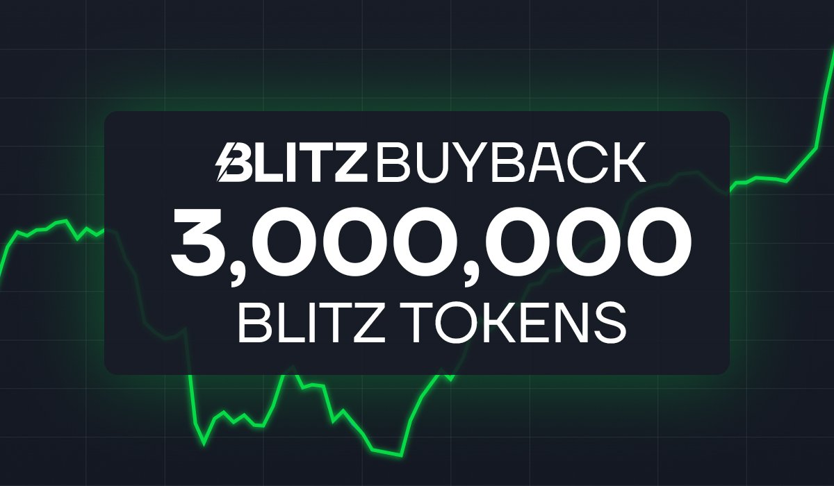 Another day, another $BLITZ buyback.

As usual, we support our price. We purchased ~3M tokens today.

All bought-back tokens are stored in the #BLITZLABS treasury, which is protected by <a href="/gnosisSafe/">GNOSIS SAFE OLD HANDLE - GO FOLLOW @SAFE</a> multisig, and will be used for future initiatives.

⚡️ discord.gg/blitzlabs