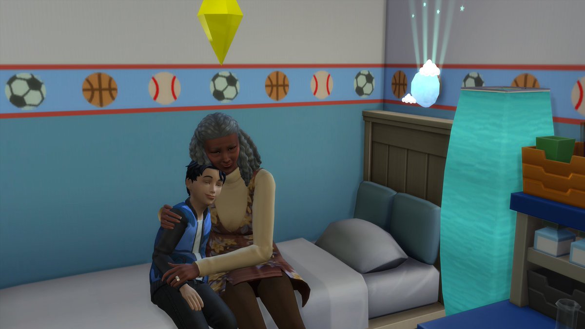 chellisim's tweet photo. Primo raffreddore di Nugget proprio durante una bufera di neve #TheSims4 https://t.co/S83jpk0Hag