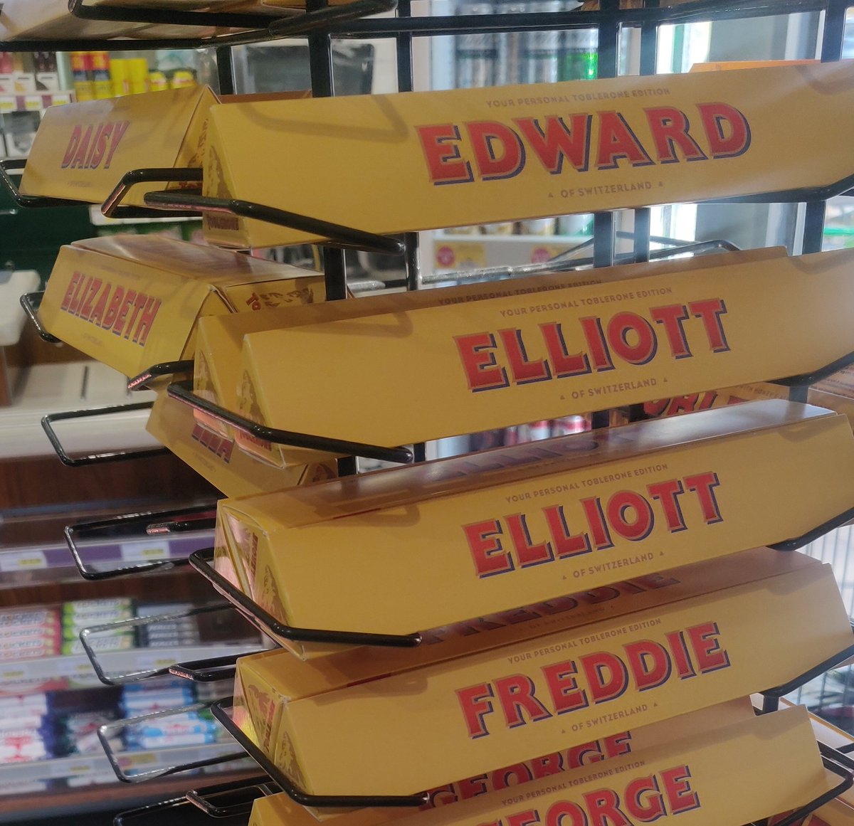 As usual, nothing appropriate for my nephew, Toblerone.