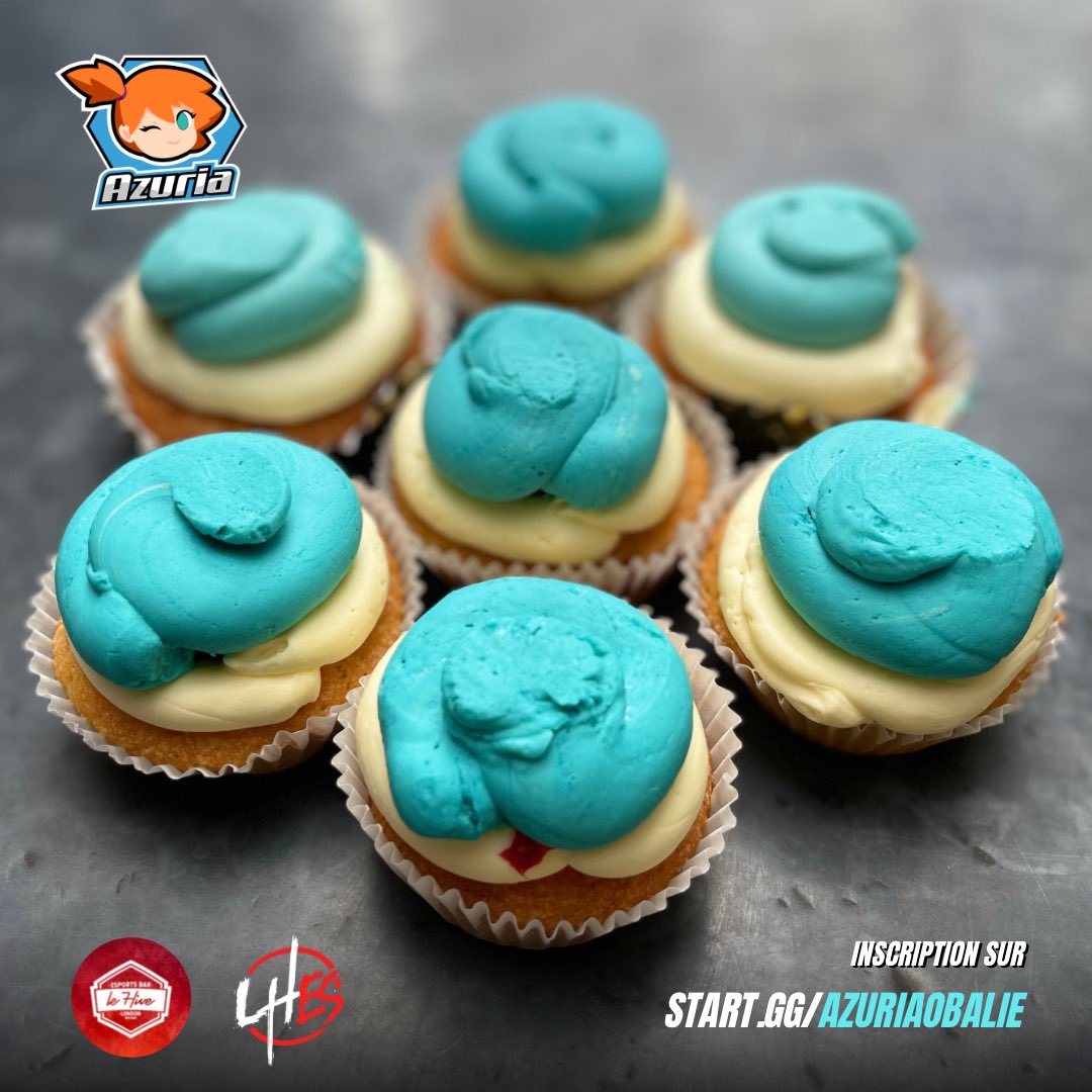 Voici ce que vous ratez demain à l’Azuria Obalie ❄️

Merci à notre smasheur pâtissier pour ces délicieux 🧁 aux couleurs d’Obalie ! N’hésitez pas à le suivre sur Instagram @sumi_natari

Il reste une dizaine de places si jamais vous voulez y goûter 😋
➡️ start.gg/AzuriaObalie