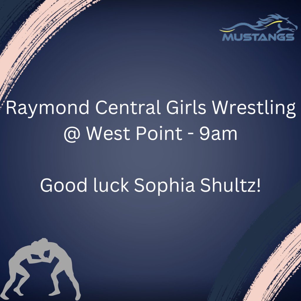 First Girls Wrestling Tourney of the season is today @ West Point. Good luck Sophia!