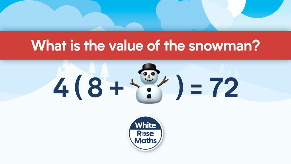White Rose Maths on Twitter "Can you calculate the value of the