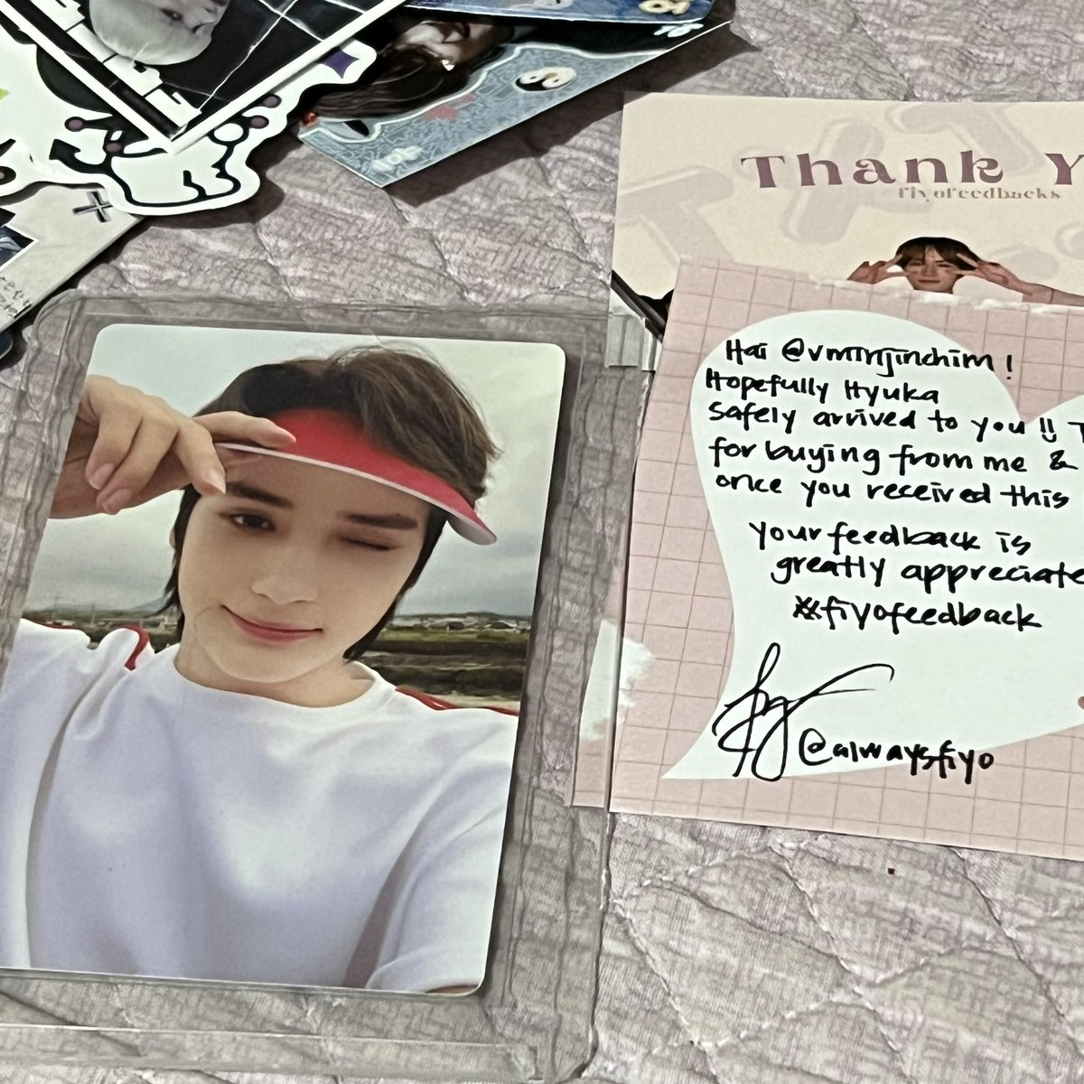 rkivesbee's tweet photo. my baby hyuka arrived safely thankyou for the best service 🫶🏻
#fiyofeedbacks https://t.co/epKMsy6lIP