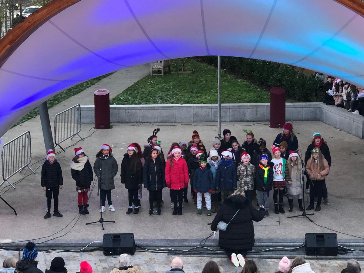 Proud again! Our choir singing at the Lexicon with other local schools! <a href="/CrownWoodPS/">Crown Wood Primary School & Nursery</a> <a href="/FoxHill_Primary/">Fox Hill Primary School & Nursery, Bracknell</a> <a href="/stjosephsbrack/">stjosephsbracknell</a> <a href="/HSPrimary/">Holly Spring Primary School</a> Thank you Richard Whennell for organising a wonderful community event! 🌟🎅🏼🎄🎶