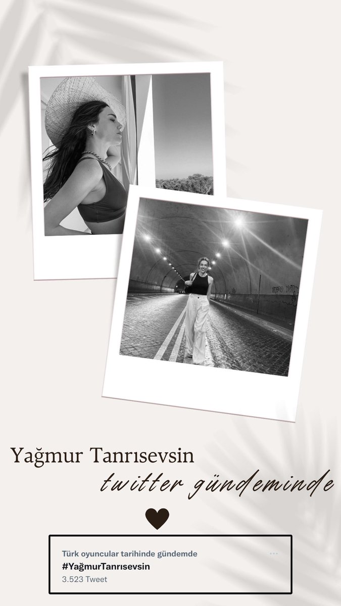 YagmurTEtkinlik's tweet photo. Yağmur Tanrısevsin Twitter Gündeminde 🖤✨

#YağmurTanrısevsin • @tanrisevsin https://t.co/0daZ3VzPQ3