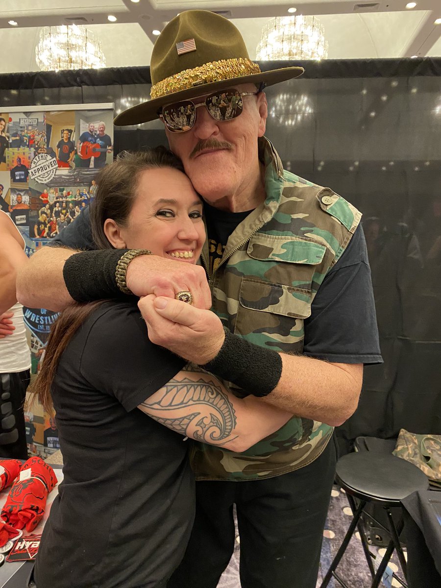 ssvbmr's tweet photo. @_SgtSlaughter Could never deny Sarge’s #1 fan more #SlaughterHugs! 🫡

@ad_barron 🤗💚🤩 https://t.co/k09kJG11SA