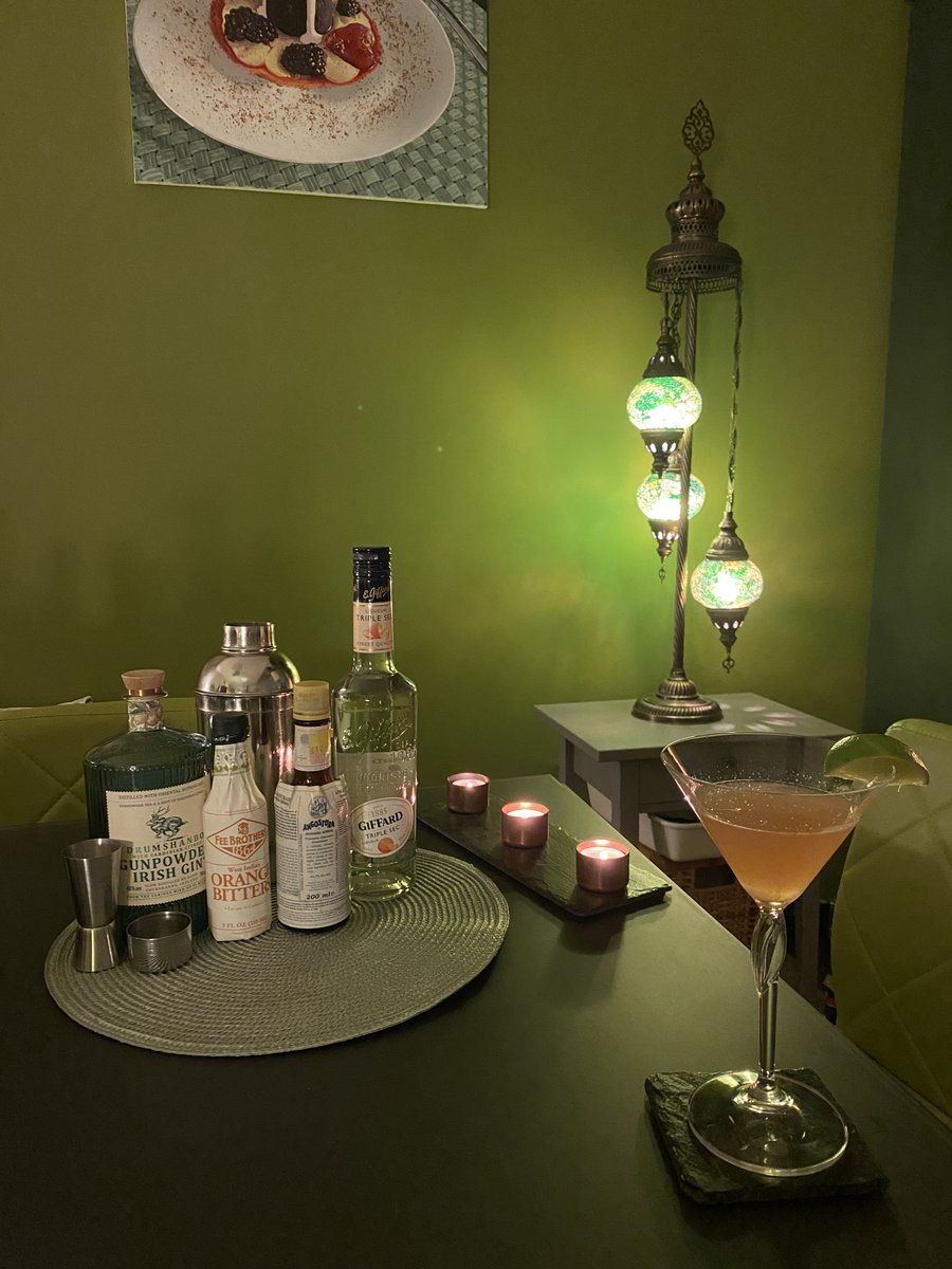 Philip Nolan (@philipnolan1) on Twitter photo #ThisWeekendsCocktail The Pegu Club
You'll need:
50ml gin (I used <a href="/SHEDDISTILLERY/">Patrick J Rigney</a> Drumshanbo Gunpowder with Sardinian citrus)
25ml triple sec
25ml fresh lime juice
Dash of orange bitters
Dash of Angostura bitters
Shake all with ice, strain, and garnish with a lime wedge #ThisWeekendsCocktail The Pegu Club
You'll need:
50ml gin (I used <a href="/SHEDDISTILLERY/">Patrick J Rigney</a> Drumshanbo Gunpowder with Sardinian citrus)
25ml triple sec
25ml fresh lime juice
Dash of orange bitters
Dash of Angostura bitters
Shake all with ice, strain, and garnish with a lime wedge