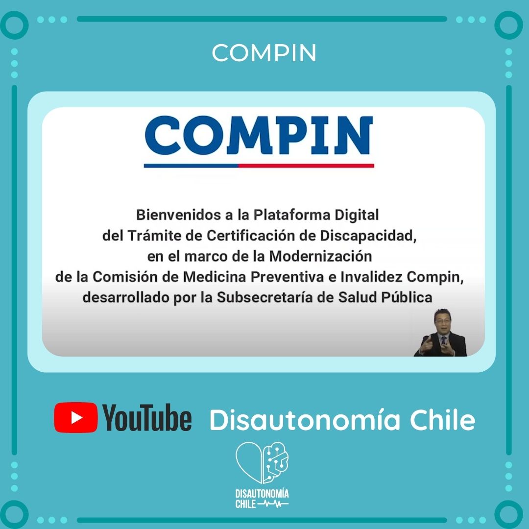 ⏩Recuerda que puedes ver el vídeo en nuestro canal de Youtube sobre qué es el COMPIN y en qué nos puede ayudar

⏩ Link en nuestra biografía o encuéntranos en Youtube como "Disautonomía Chile"

6 sem