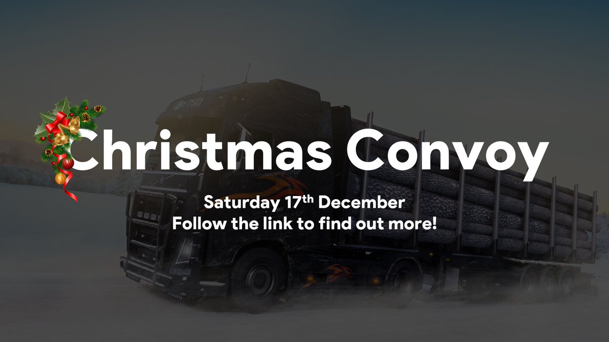 Are you in the festive spirit yet? 🎄

We're happy to announce the annual #TruckersMP Christmas Convoy is returning for 2022!

Join us on Saturday 17th December for 4 routes of fun ❄️

Find out more here 👉 truckersmp.com/blog/281