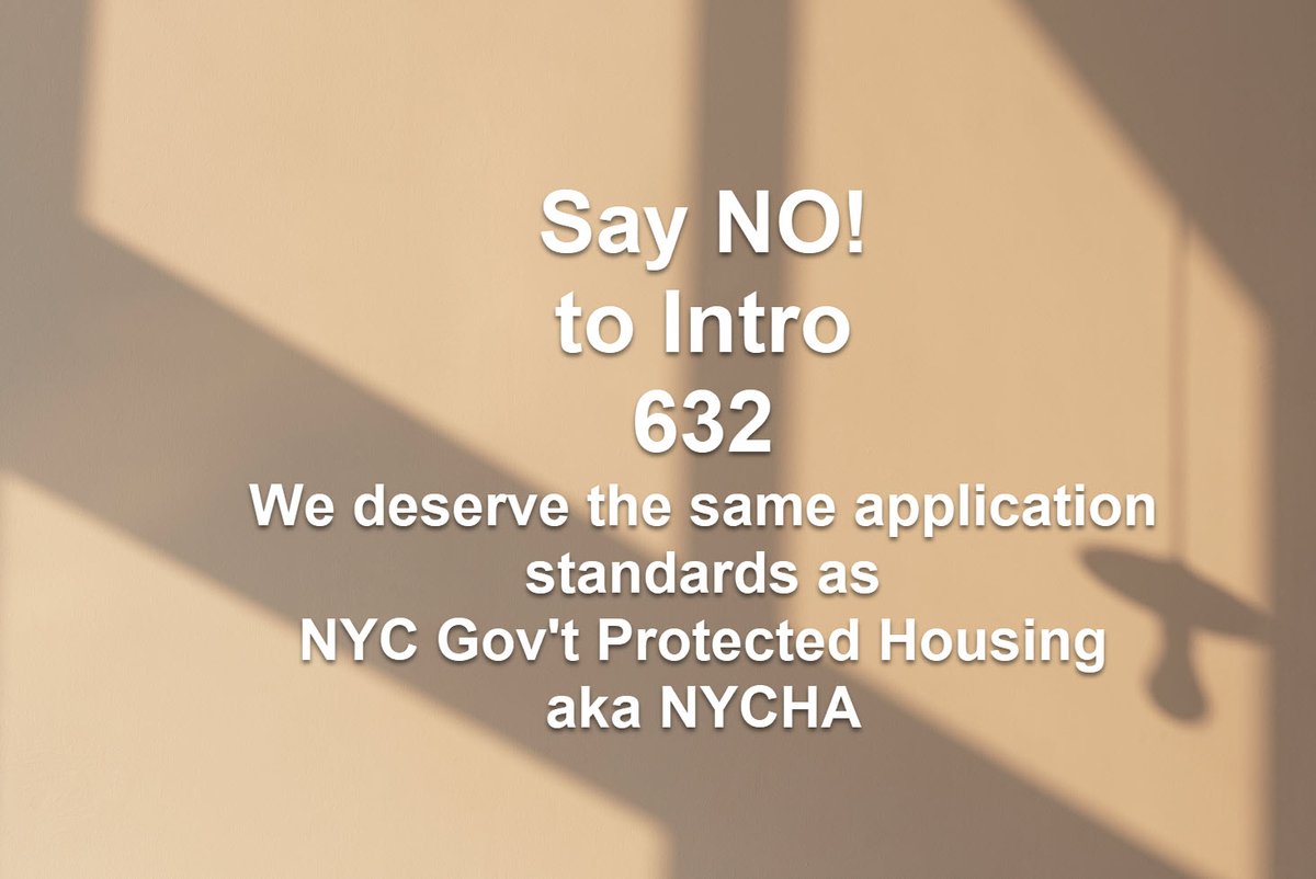 TheRealSPONY's tweet photo. @1ofaKindAmbitio @eccles_lincoln @rosannascotto #Intro632 aims to divide the City (again) into two classes of housing. One Govt mandated protected class (NYCHA), and all others who would become an unprotected class of tenants. We say keep NYCHA protected, and let us continue to use background checks as a tool to stay safe. https://t.co/YrqGgAp10u