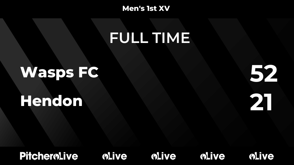 WaspsFC's tweet photo. FULL TIME: Wasps FC 52 - 21 Hendon
#WASHEN #Pitchero
https://t.co/IukO9XlZci https://t.co/gETXBn08AQ