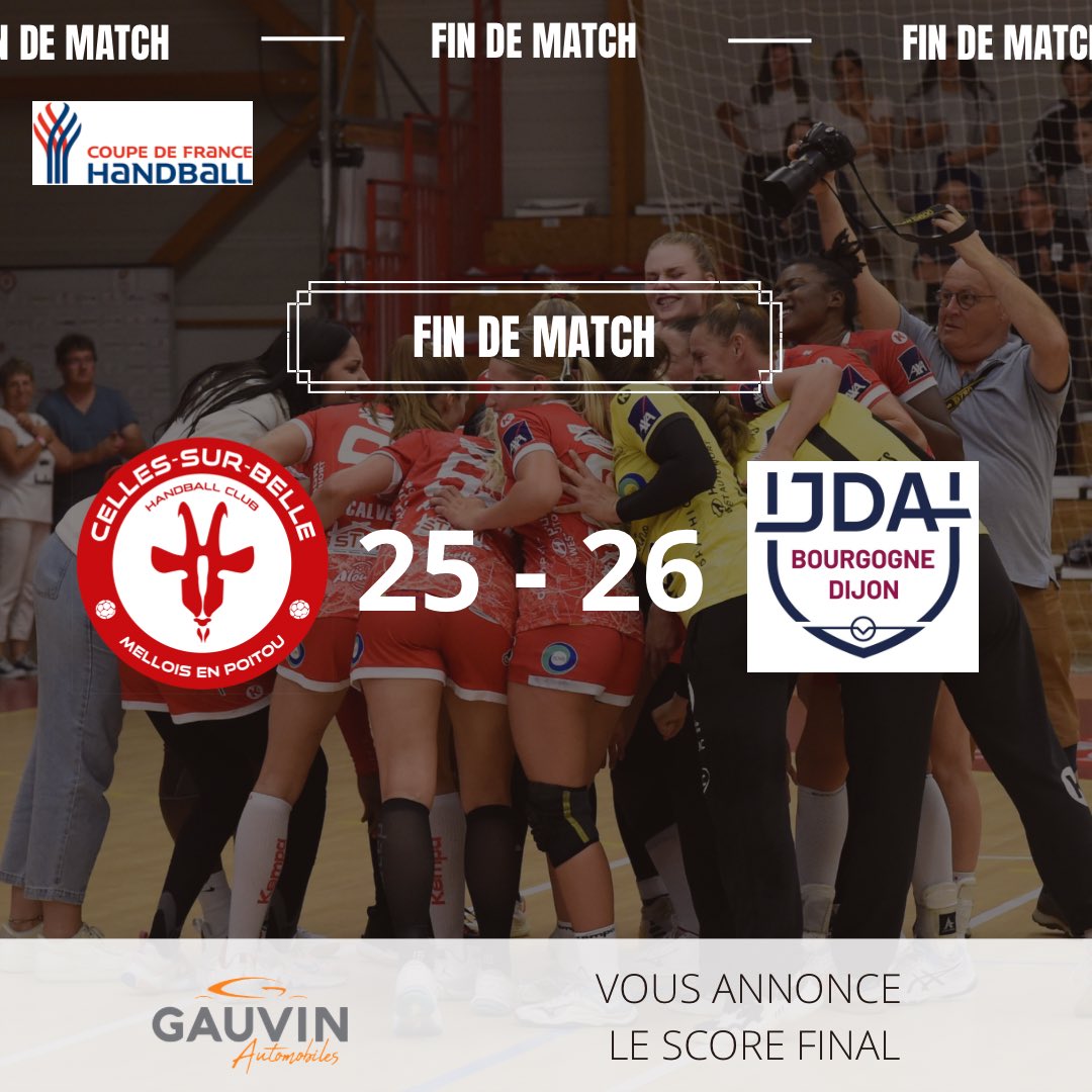 FIN DU MATCH 🚨

Nos Belles s’inclinent d’un petit but 25-26, on se retrouve pour l’après match 🔴⚪️