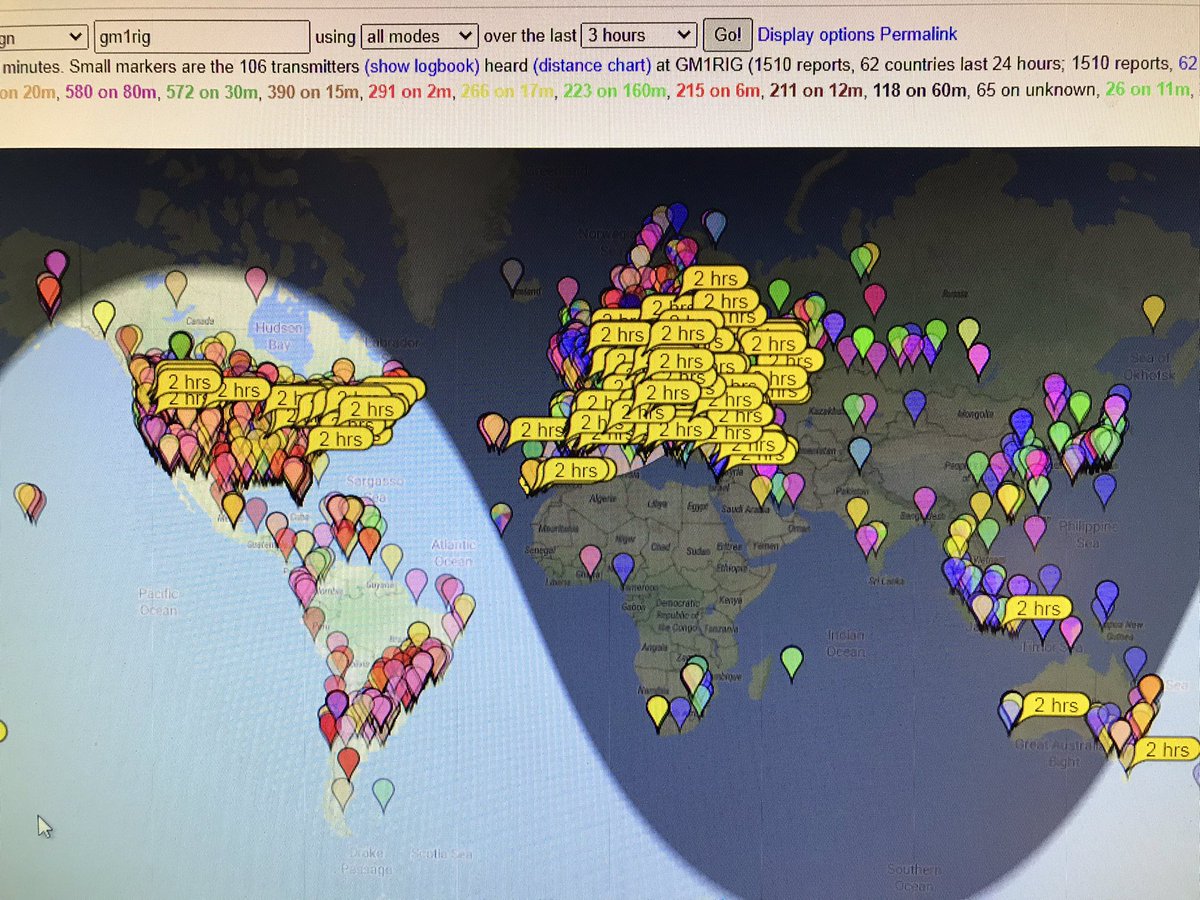KC3RT's tweet photo. @mm0ndx @DX_World I missed him by 2 hours on FT8. Looks like he is well heard on that vertical. https://t.co/pqn6T7z7OK