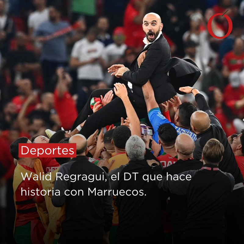 Con tan sólo tres meses como entrenador de #Marruecos, Walid Regragui, de 47 años de edad, consiguió que la selección africana derrotara por segunda ocasión a #Portugal en un mundial, luego de haberlo hecho en México 1986.