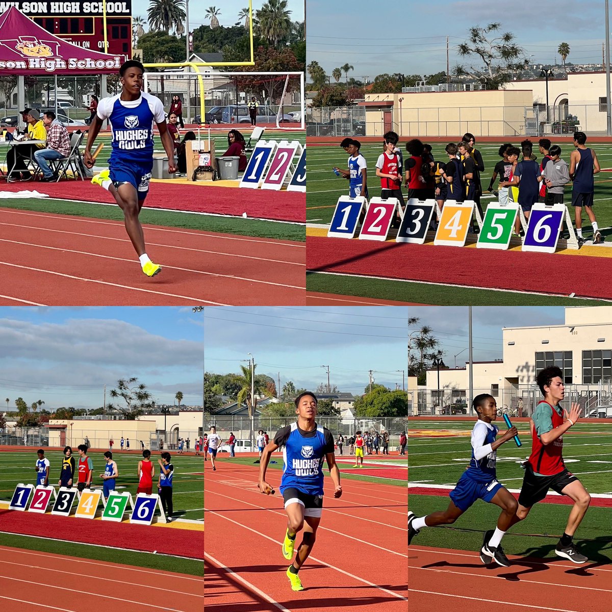 Our Owls are impressive on the track! We are bringing home ribbons! #hughesproud #proudtobelbusd