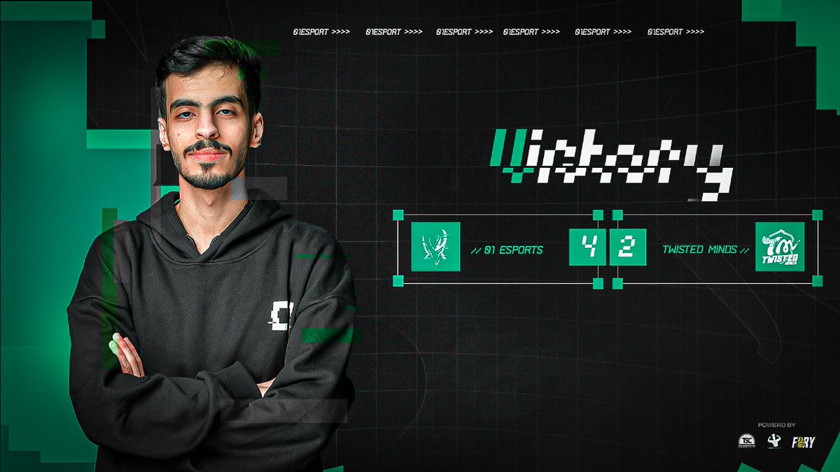 01 Esports (@01_esports) on Twitter photo ⚔️• النهائيات لا نلعبها .. النهائيات نفوز بها !
@SaudieLeagues 🏆
📝 • حقق ابطالنا الفوز بنتيجة 4-2
ضد فريق <a href="/TwisMinds/">Twisted Minds 🧠</a> ⚡️
💌 || الف مبروك يا أبطال #01Reality 🥳💚🖤 ⚔️• النهائيات لا نلعبها .. النهائيات نفوز بها !
@SaudieLeagues 🏆
📝 • حقق ابطالنا الفوز بنتيجة 4-2
ضد فريق <a href="/TwisMinds/">Twisted Minds 🧠</a> ⚡️
💌 || الف مبروك يا أبطال #01Reality 🥳💚🖤