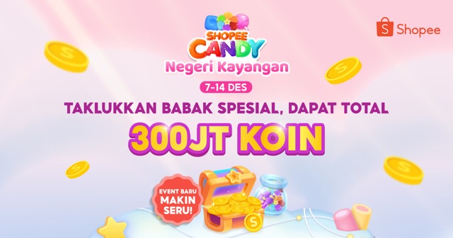 Chipeylumangkun's tweet photo. Main Negeri Kayangan di Shopee Candy dan dapatkan total 300JT KOIN! https://t.co/8llMH1bRXw https://t.co/NZYFf0fr2k