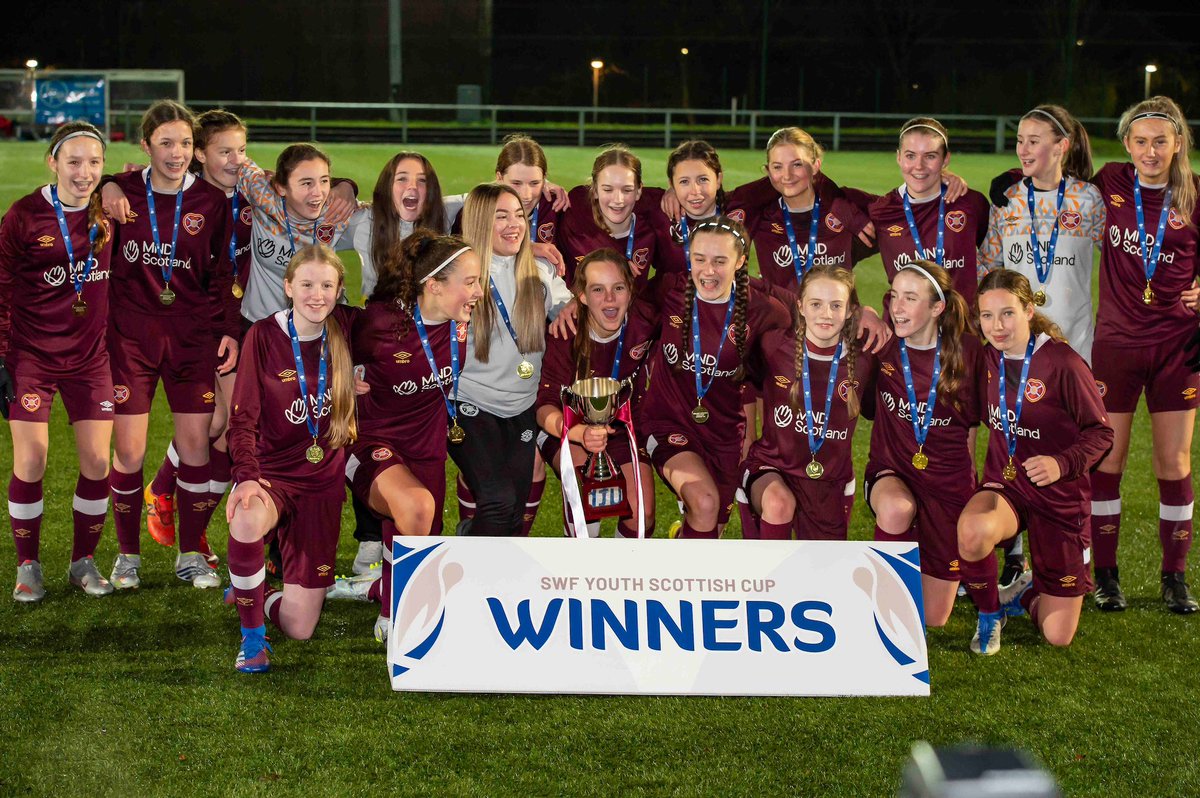ScotWFootball's tweet photo. Your 16s Scottish Youth Cup winners: Heart of Midlothian 16s NAP @heartswomenfc #BeTheDifference 
📷 Ger Harley | Sportpix https://t.co/rosWp84Rpu