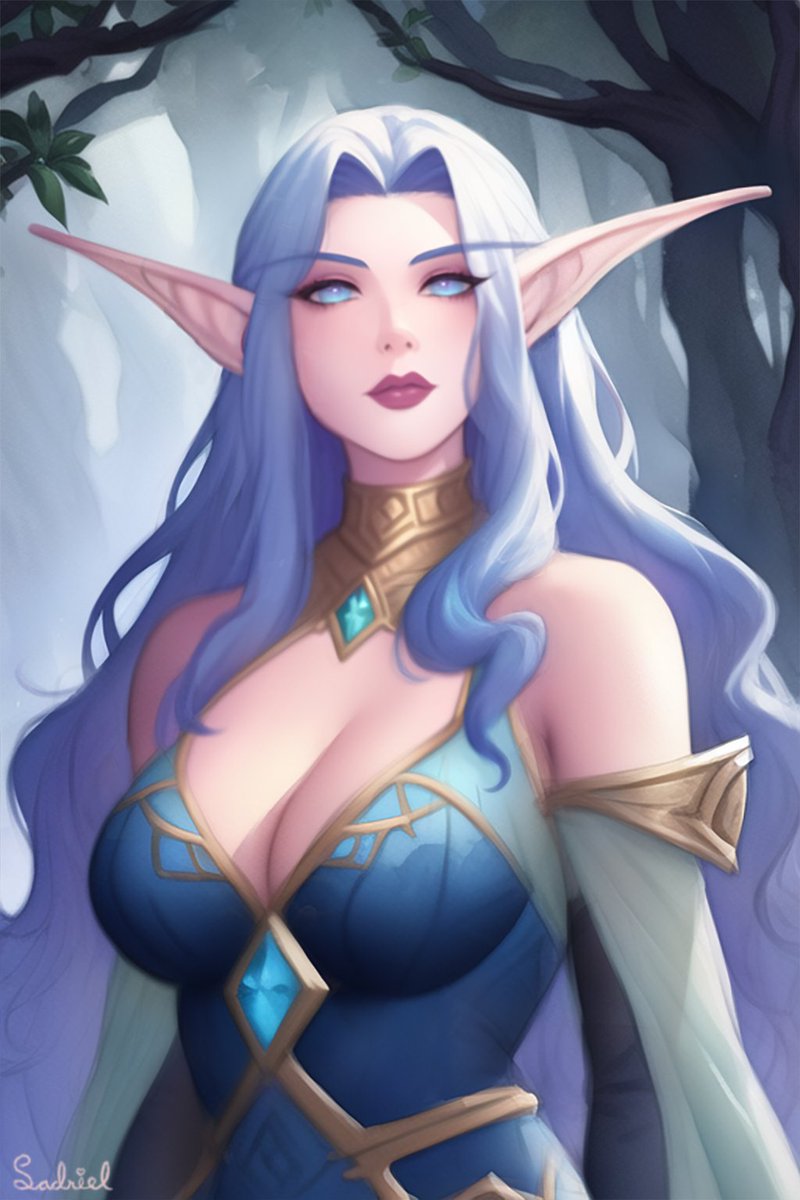 SadrielArt's tweet photo. The soft-spoken Highborne sorceress, Seralinde
(AI-assisted Art)
#Warcraft #WarcraftArt #StableDiffusion https://t.co/cWpJLlYzKC