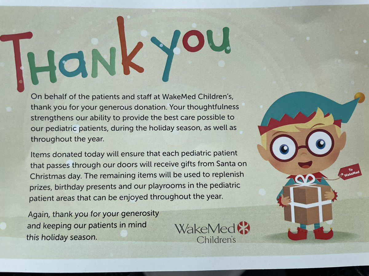 AFHS_Key_Club's tweet image. Thank you to all of our Key Club and @deca_afhs members that donated to the @WakeMed Children’s Holiday Drive this year! 🎁🧸