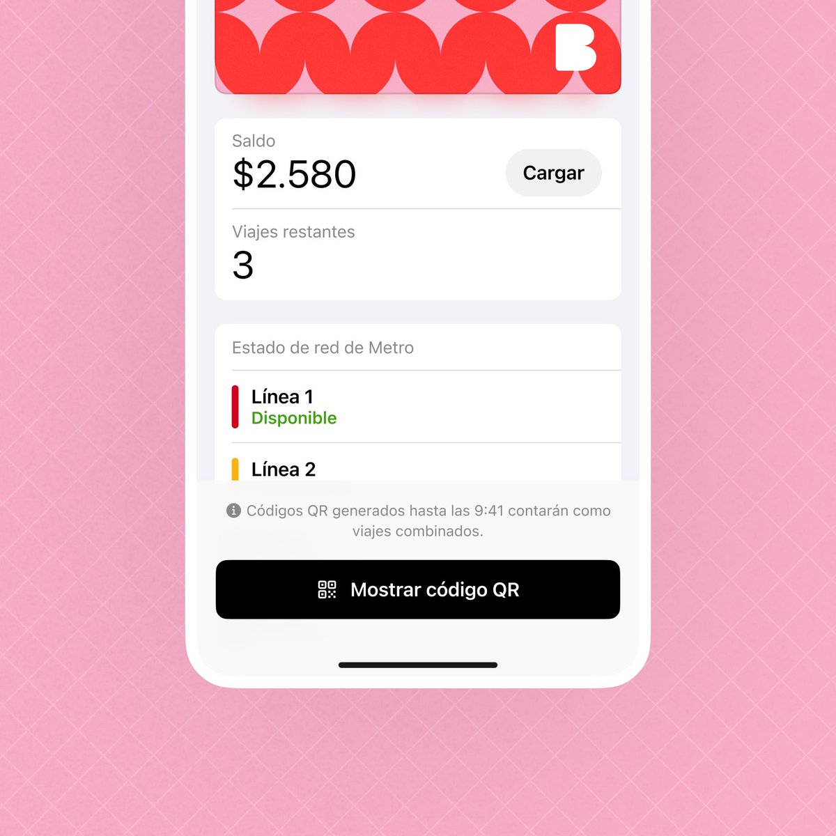 BalanceAppCL's tweet image. Combina 🚇🚍🚊 y paga por un solo viaje combinado—igual que con una Bip regular ✨ viajando con tu Bip QR desde Balance
