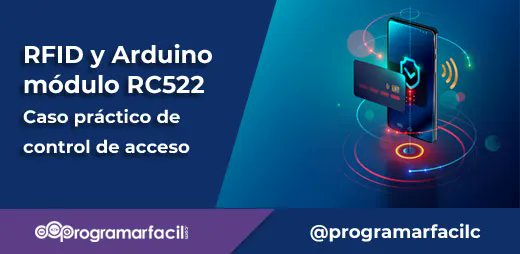 programarfacilc's tweet photo. En este tutorial te voy a explicar cómo utilizar el #lector #RFID #RC522 con #Arduino y, aunque te parezca una tecnología totalmente desconocida, en realidad es algo que se lleva usando hace bastante. Tal vez te suene haberlo visto en tiendas de deportes. https://t.co/uxNBsAfpY1 https://t.co/3hfcwD0civ