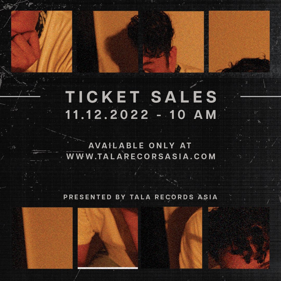 Most of you guessed it right!
 
Get your alarm set,
TICKETS GO ON SALE TOMORROW, 10AM

Psst.. Limited Meet &amp; Greet and Early Bird are available; be the first to grab them! 🎫🏃‍♀️💨
 
Get your tickets here: talarecordsasia.com