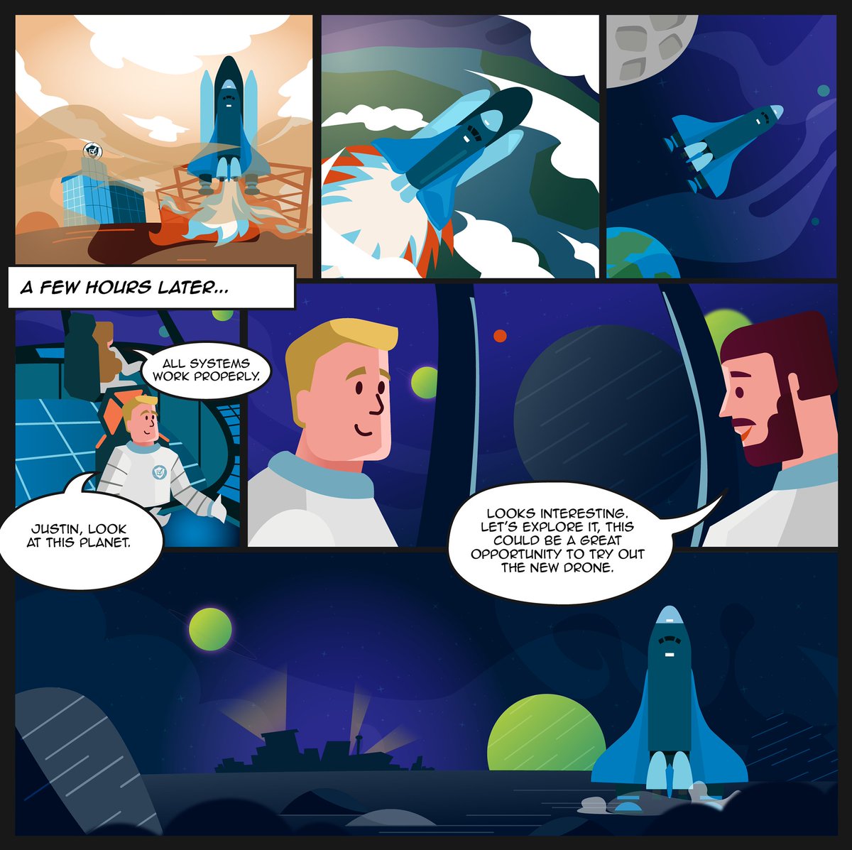 PatchMyPC's tweet photo. LAUNCH... 🚀 and we're off! How about a planetary detour? #patchmypc

Missed yesterday's comic? Check it out here 👉 https://t.co/ZjLtgDfozI https://t.co/AhN6gE8WMh