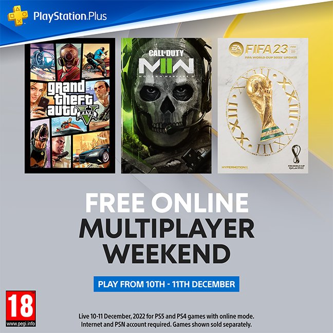 PlayStation AU on X: 🆓 FREE ONLINE MULTIPLAYER WEEKEND 🆓 Dive into online  multiplayer modes of your fave PS4 & PS5 games without a PS Plus  subscription during our FREE Online Multiplayer