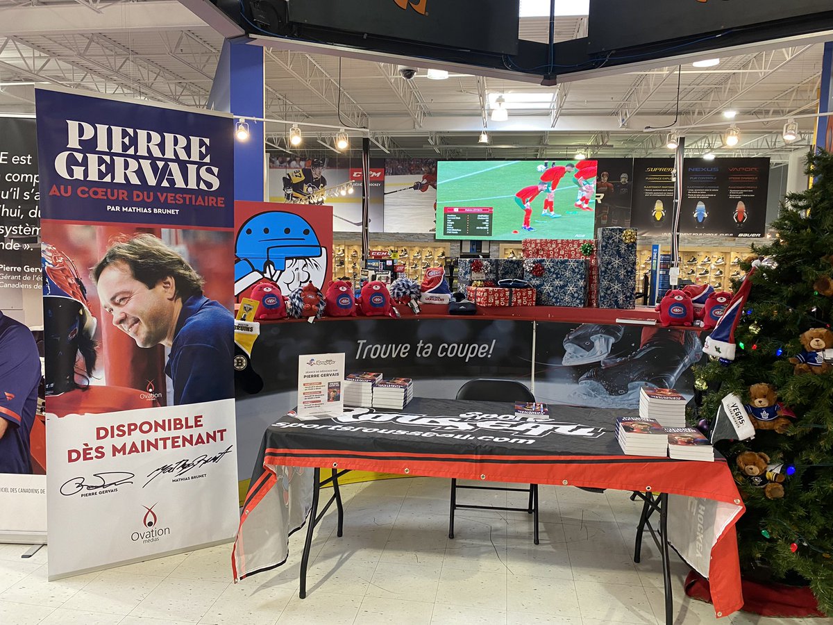 mathiasbrunet's tweet photo. Pierre Gervais en séance de signature aujourd’hui:

Sports Rousseau de Charlemagne de 10h à 11h30
Sports Rousseau de Laval de 14h à 15h30

Plusieurs centaines de livres ont été gardés pour vendre à cette occasion! https://t.co/wktsXFYs0V