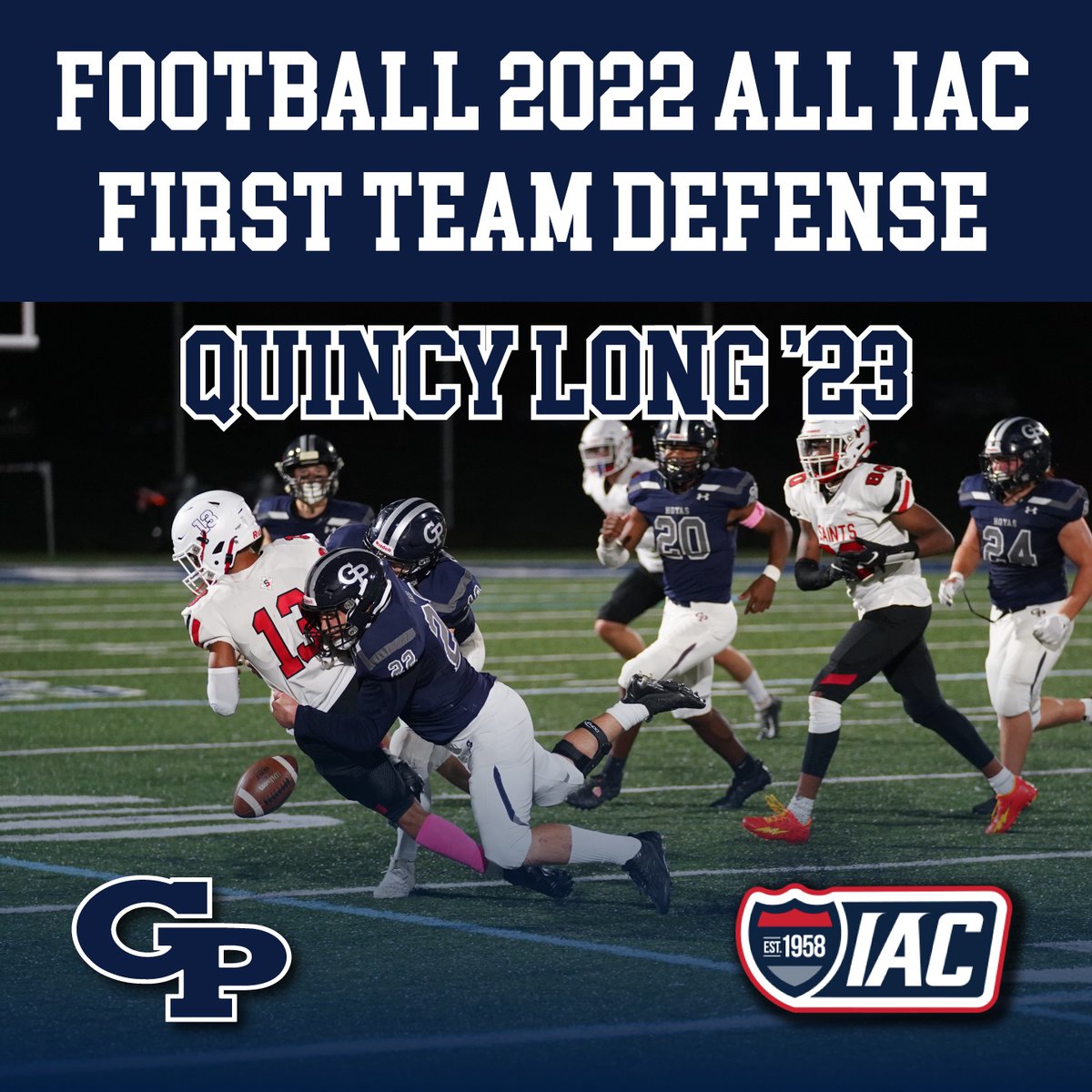 GPrep_Football's tweet photo. @QuincyLong48 was named 1st Team All Defense for his play at linebacker! https://t.co/GEUw1yhUt9