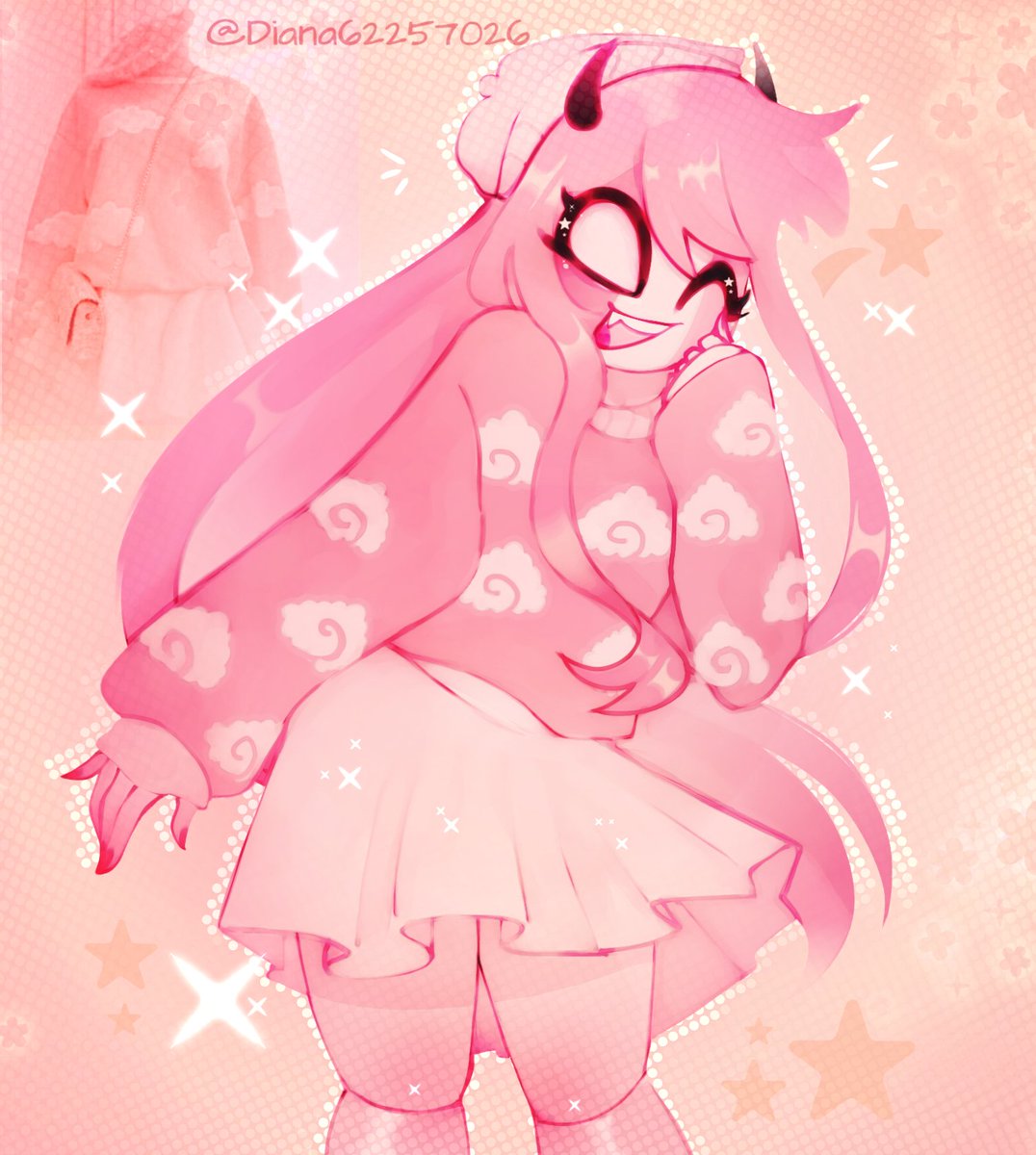 DianaOreo13's tweet photo. Very cute and pink girl 
#midfightmasses #mfm #sarv #Sarvente #midfightmassesfanart https://t.co/Jjc8fgqeGc