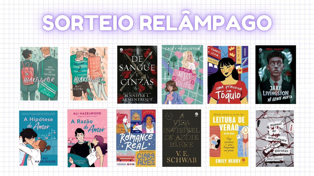 moliterarios's tweet photo. 💜 SORTEIO RELÂMPAGO 💜 

📚 O sorteado escolherá entre um dos livros do banner!

🟣 Seguir @moliterarios
🟣 RT e FAV no TWEET FIXADO (ATUAL) 
🟣 RT nesse TWEET 
🟣 Comente o livro desejado 

🟪 Resultado: 14/12 https://t.co/1Zn6hC2ErY