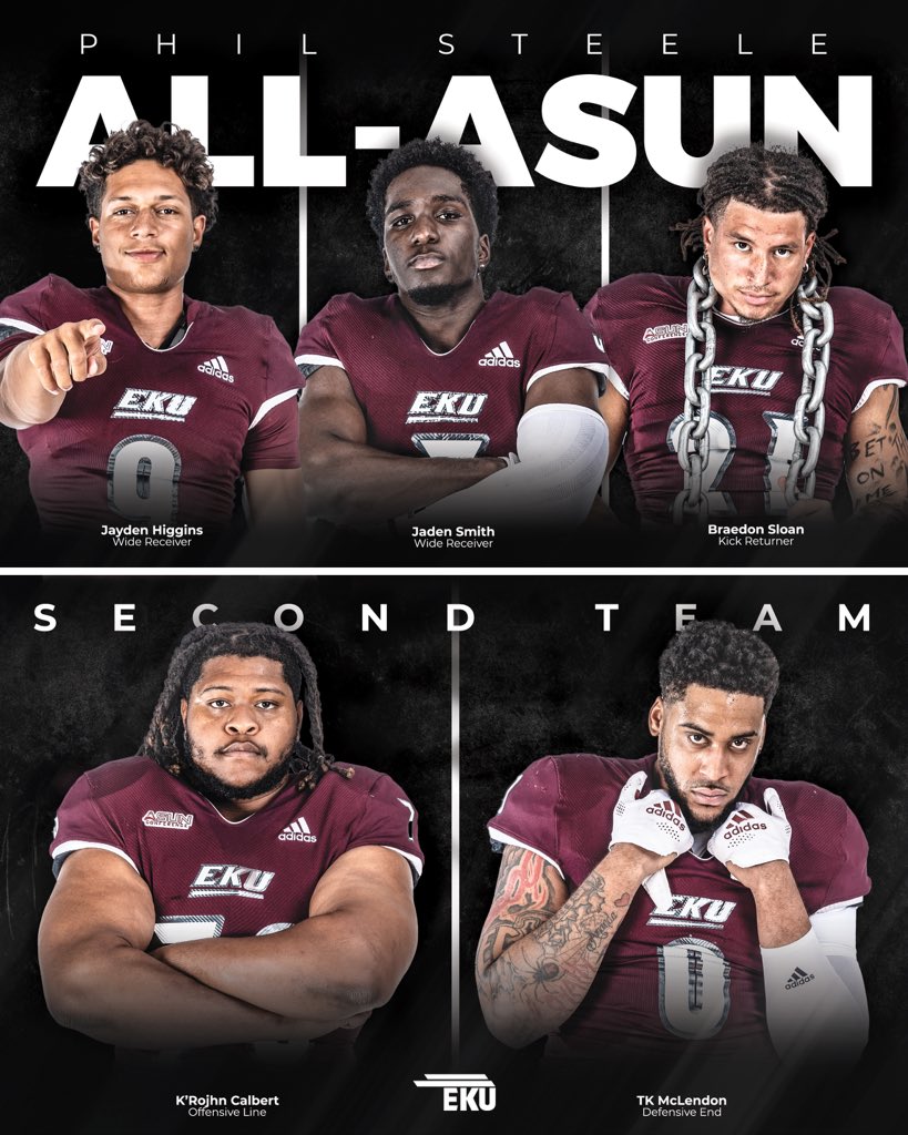 Our second-team <a href="/philsteele042/">Phil Steele</a> <a href="/ASUN_Football/">ASUN Football🏈</a> selections!

#E2W | #MatterOfPride