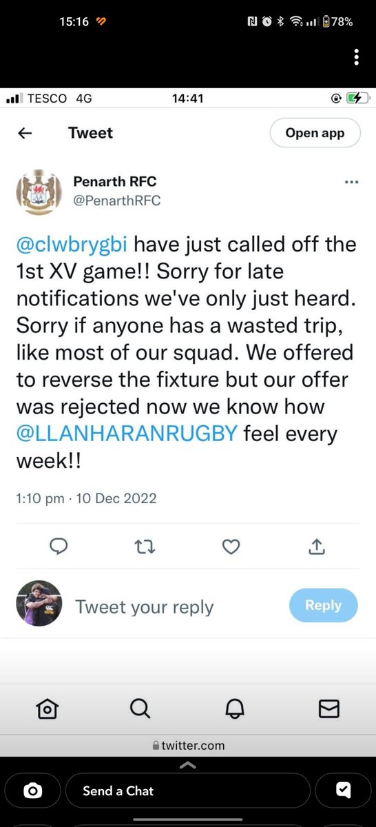 rhodridh's tweet photo. At the fields now, can't see you boys? By the way, think you might have deleted this accidentally?? Anyway, come down the halfway if you've made the trip, pint of milk on us, fucking children https://t.co/dNMRYXrJgp