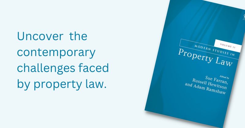 hartpublishing's tweet photo. Read a free sample chapter from the latest volume in the Modern Studies in Property Law series by Sean Thomas on ‘Smart Homes’ #PropertyLaw https://t.co/nrFmkbc5BX https://t.co/NrbiRRNgjV