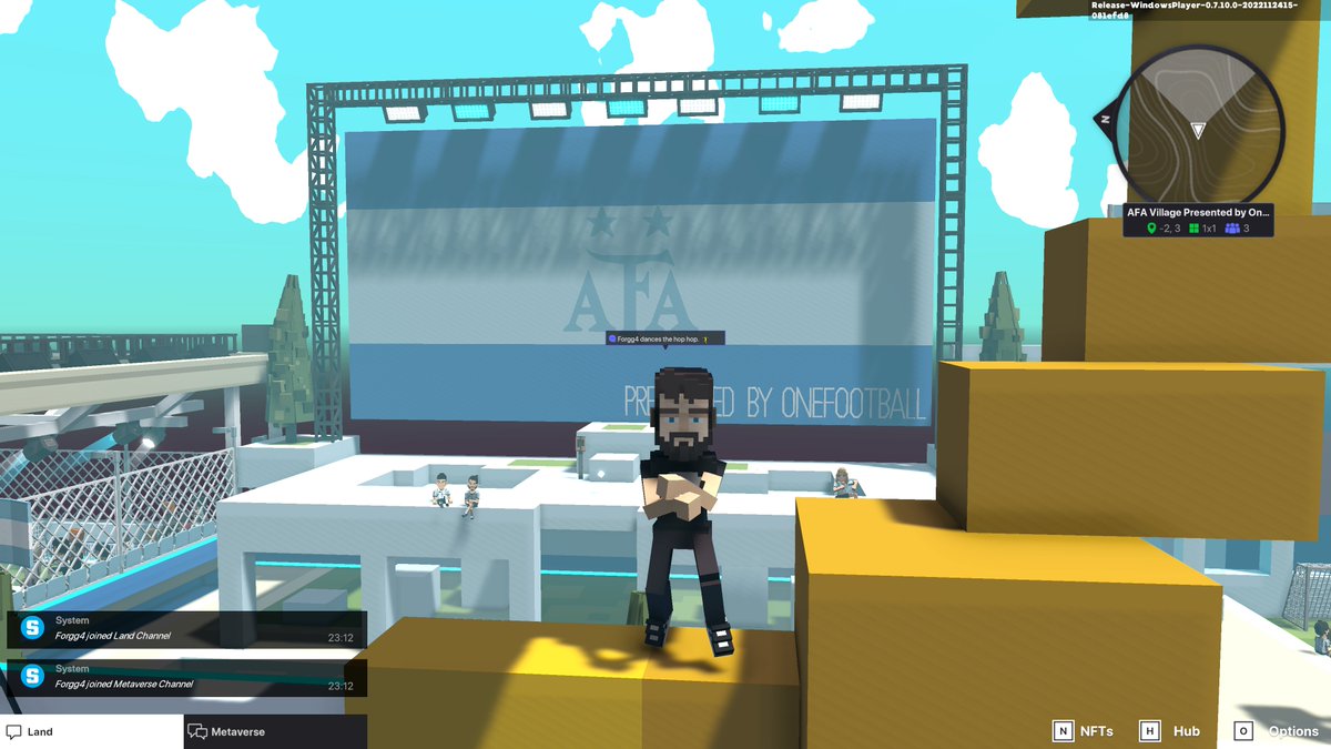 JonathanMacMi11's tweet photo. @TheSandboxGame @aera_football @Argentina I dived in the AFA Village presented by OneFootball, check out my screenshot 👇⚽ https://t.co/e8Cht5uSuA