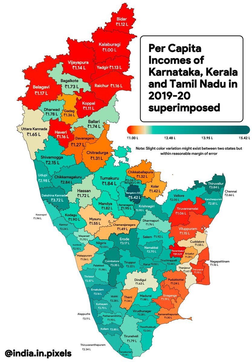 NorthKA_Rises's tweet photo. Okay...look at the north karnataka districts. why are we so less in per capita income? Zero development in north karnataka since last 20 + years, no job creation etc.. 
What are your thoughts? 
@Hubballi_Infra @Namma_HD @hublimandi @nargundsantosh1 @NammaKalyana @Belagavi_infra https://t.co/DVSPM4cVBD
