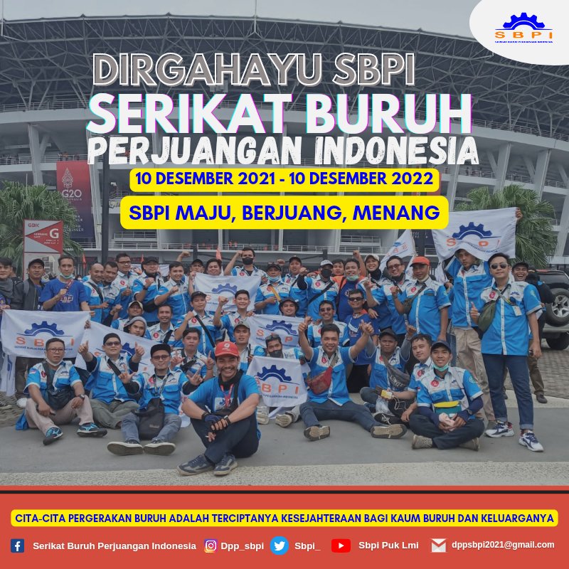 sbpi_'s tweet photo. Selamat Ulang Tahun SBPI.
Semoga tetap konsisten dengan visi misi serta tujuan berdirinya organisasi ini, serta tetap eksis dengan berbagai kegiatannya.
#HariHAM #HariHAMSedunia https://t.co/9cflKnsl15