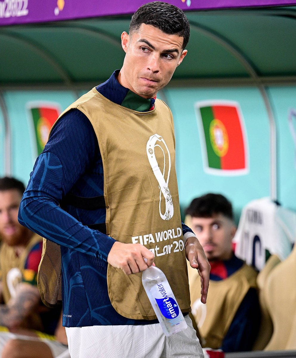 PulseSportsNG's tweet photo. "Messi is still here and Ronaldo is still here but for now Ronaldo is just a spectator" - Peter Drury 👀

#PulseSports | #FIFAWorldCup https://t.co/yenuErR9Nh