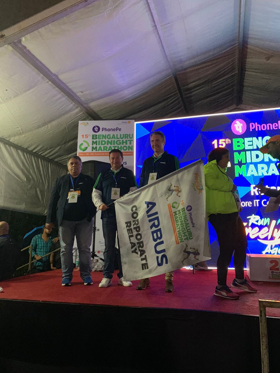 BMM_in's tweet photo. We have begun the Airbus Corporate Relay with enthusiastic teams running for a cause. #BMM2022 #RunFreelyAgain https://t.co/bxU1DG26yd