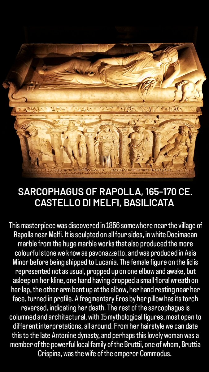 antmoose's tweet photo. For #SarcophagusSaturday we're following the winding via Appia into the interior of the deep south of #Italy to discover the #sarcophagus of #Rapolla, the most beautiful one you've probably never heard of, a breathtaking work with a surprising link to imperial #Rome. https://t.co/173GLLaY8D