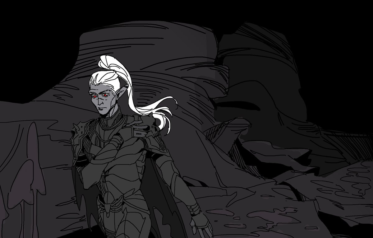 Diana86429261's tweet image. #drowcember drowcember day9 and day10