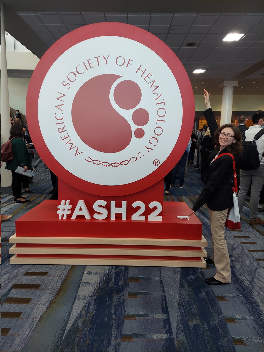 I'm having fun at the ASH conference #ASH22 <a href="/DrDaliaElgamal/">Dalia ElGamal</a>