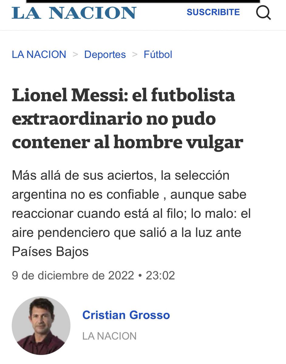 Ni olvido ni perdón. Cuando pidan notas esperemos que se acuerden de esto.
No l periodismo que no aprende.