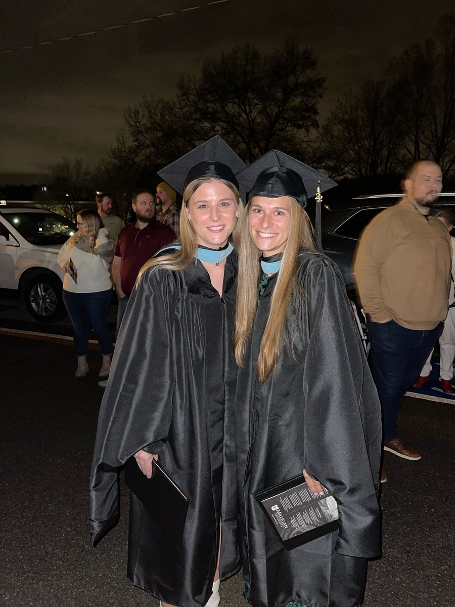 sidneytimbs's tweet photo. I may have finished my degree over the summer, but last night I got to graduate with my M.Ed and deliver the ceremony’s closing prayer. Milligan prepared me well and I’m thankful for all my time there. (Also thankful I got to do it with one of the best teacher partners out there) https://t.co/Ba7r5RBgAX